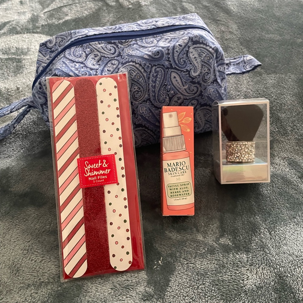 NWOT Cosmetic/travel bag Plus 3 items